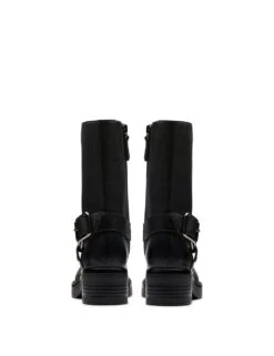 Clarks Leather Buckle Flat Boots -Cyberjammies Store leather buckle flat boots 11