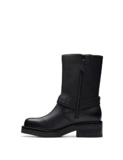 Clarks Leather Buckle Flat Boots -Cyberjammies Store leather buckle flat boots 13