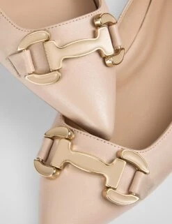 Leather Buckle Pointed Pumps -Cyberjammies Store leather buckle pointed pumps 5