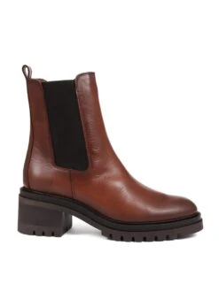 Jones Bootmaker Leather Chelsea Block Heel Ankle Boots -Cyberjammies Store leather chelsea block heel ankle boots 11