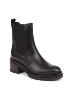 Jones Bootmaker Leather Chelsea Block Heel Ankle Boots -Cyberjammies Store leather chelsea block heel ankle boots 16