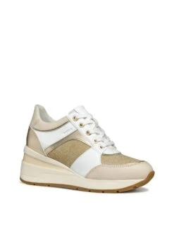 Geox Leather Colour Block Wedge Trainers -Cyberjammies Store leather colour block wedge trainers 18