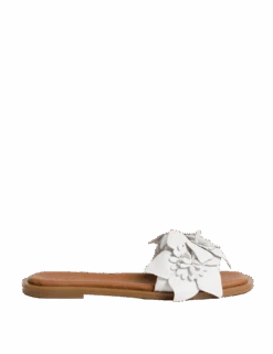 Leather Corsage Flat Mules 15 Leather Corsage Flat Mules -Cyberjammies Store leather corsage flat mules