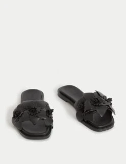 Leather Corsage Flat Mules 22 Leather Corsage Flat Mules -Cyberjammies Store leather corsage flat mules 7