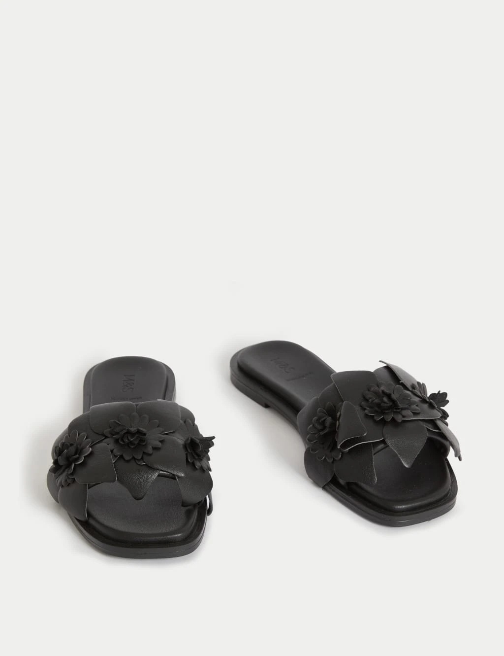 Leather Corsage Flat Mules 11 Leather Corsage Flat Mules - Image 11