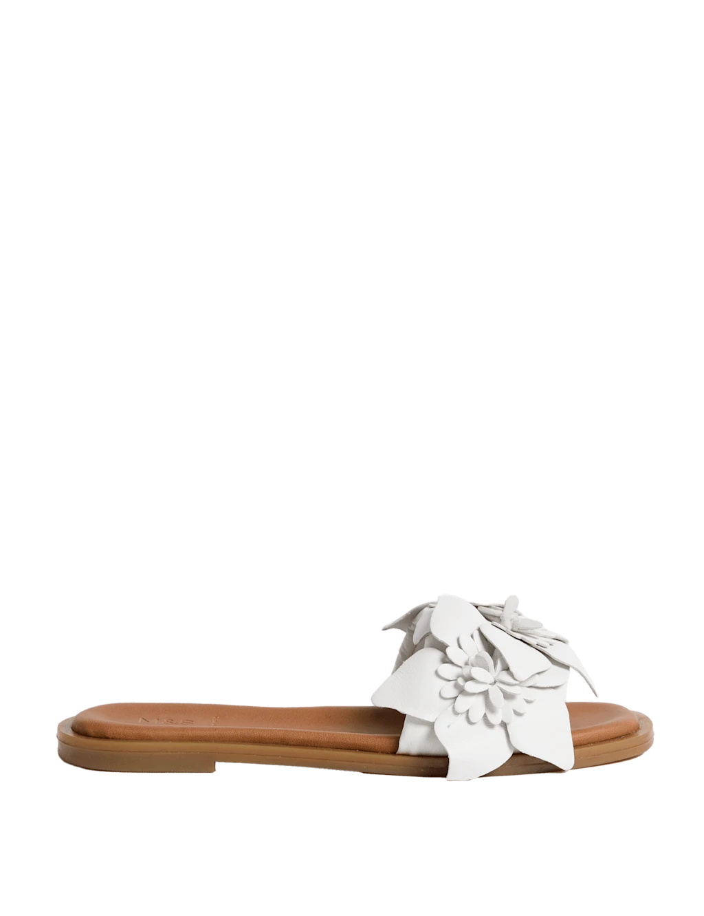 Leather Corsage Flat Mules 4 Leather Corsage Flat Mules - Image 4