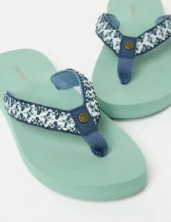 Leather Embroidered Flip Flops -Cyberjammies Store leather embroidered flip flops 3