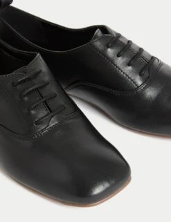 Leather Lace Up Flat Shoes -Cyberjammies Store leather lace up flat brogues 2