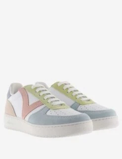 VICTORIA Madrid Multi Leather Trainers -Cyberjammies Store leather lace up trainers 5