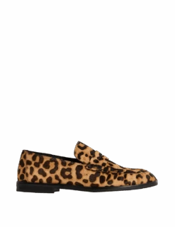 Leather Leopard Print Flat Loafers 10 Leather Leopard Print Flat Loafers -Cyberjammies Store leather leopard print flat loafers