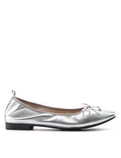 Jones Bootmaker Leather Metallic Flat Ballet Pumps -Cyberjammies Store leather metallic flat ballet pumps 11
