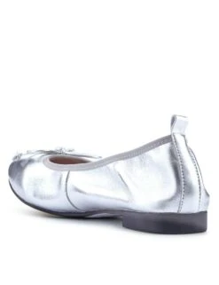 Jones Bootmaker Leather Metallic Flat Ballet Pumps -Cyberjammies Store leather metallic flat ballet pumps 6