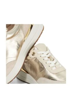 Dune London Leather Metallic Trainers -Cyberjammies Store leather metallic trainers 5