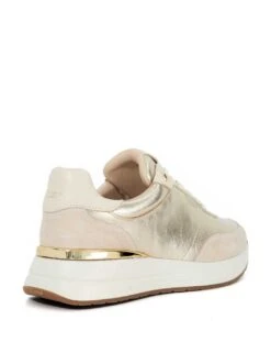 Dune London Leather Metallic Trainers -Cyberjammies Store leather metallic trainers 6