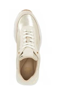 Dune London Leather Metallic Trainers -Cyberjammies Store leather metallic trainers 8