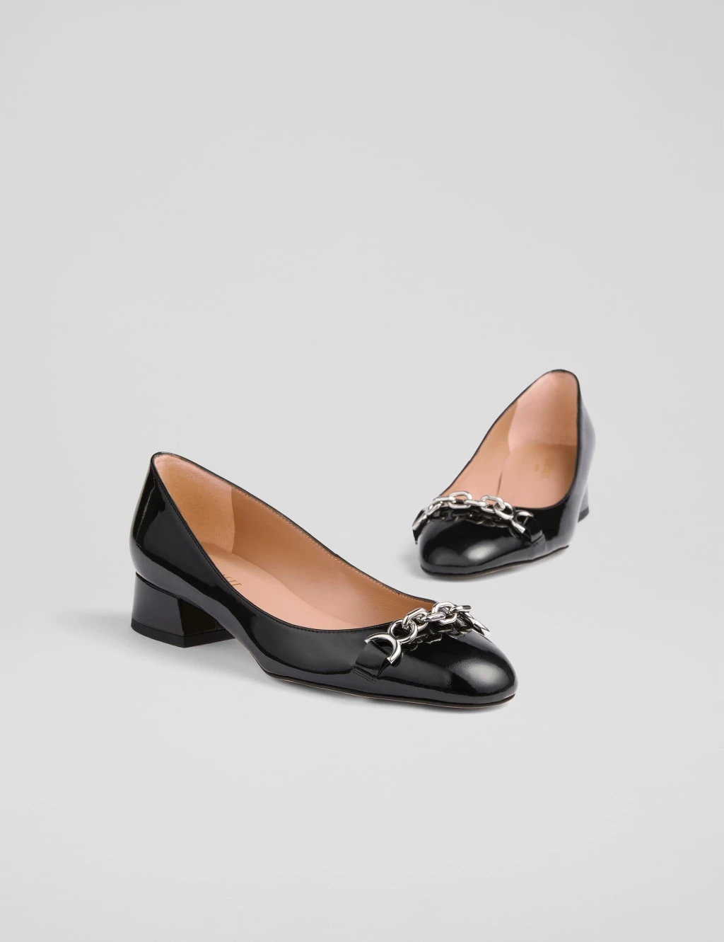 Leather Patent Block Heel Pumps 7 Leather Patent Block Heel Pumps - Image 7