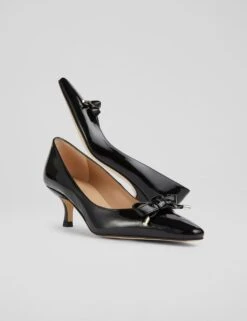 Leather Patent Bow Kitten Heel Court Shoes 14 Leather Patent Bow Kitten Heel Court Shoes -Cyberjammies Store leather patent bow kitten heel court shoes 4