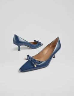 Leather Patent Bow Kitten Heel Court Shoes 17 Leather Patent Bow Kitten Heel Court Shoes -Cyberjammies Store leather patent bow kitten heel court shoes 7