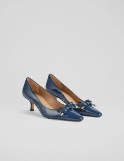 Leather Patent Bow Kitten Heel Court Shoes 18 Leather Patent Bow Kitten Heel Court Shoes -Cyberjammies Store leather patent bow kitten heel court shoes 8