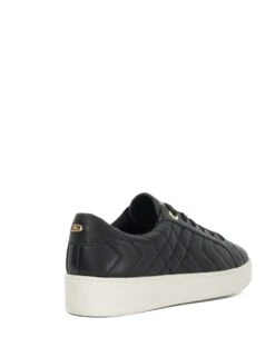 Dune London Leather Quilted Lace Up Trainers -Cyberjammies Store leather quilted lace up trainers 6