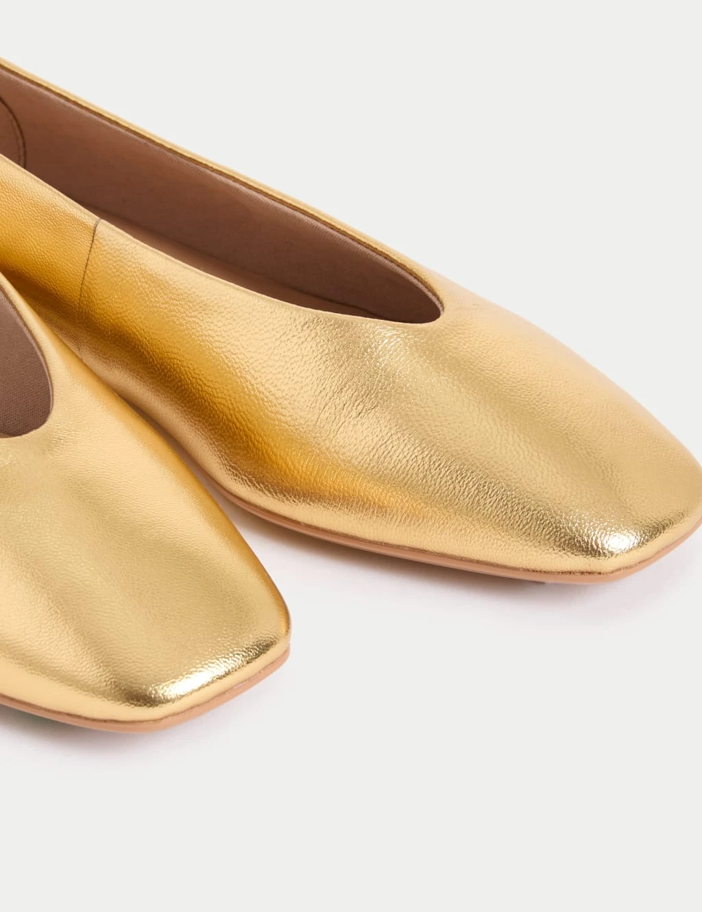 Leather Slip On Flat Ballet Pumps 10 Leather Slip On Flat Ballet Pumps - Image 10