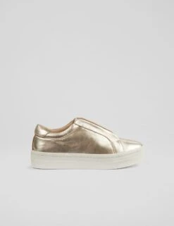Leather Slip On Metallic Trainers -Cyberjammies Store leather slip on metallic trainers 7