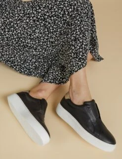 Jones Bootmaker Leather Slip On Platform Trainers -Cyberjammies Store leather slip on platform trainers 19