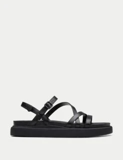 Clarks Leather Strappy Flatform Sandals -Cyberjammies Store leather strappy flatform sandals 7