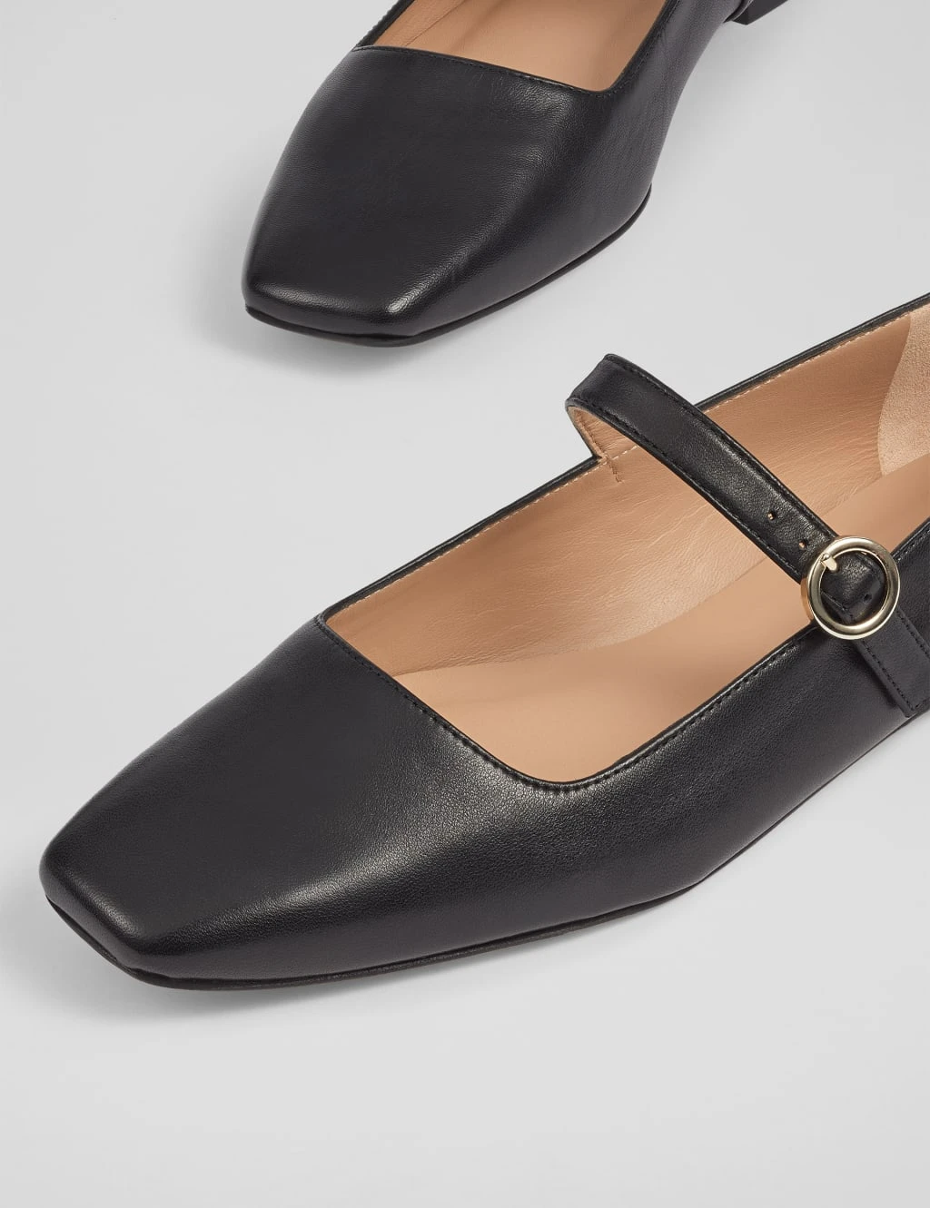 Leather Strappy Square Toe Mary Jane Shoes 10 Leather Strappy Square Toe Mary Jane Shoes - Image 10