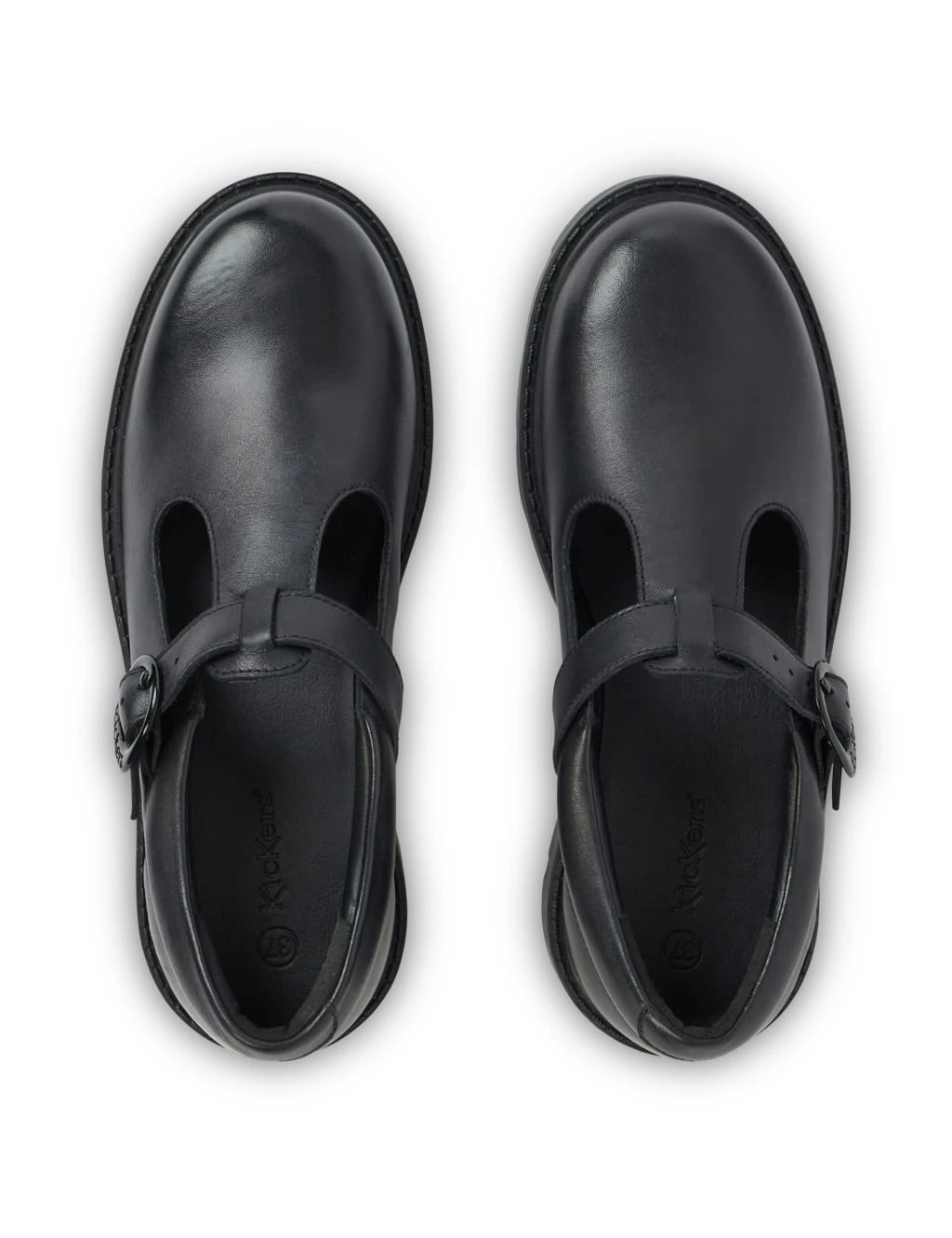 Kickers Leather T-Bar Chunky Shoes 10 Kickers Leather T-Bar Chunky Shoes - Image 10