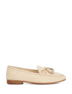 Dune London Leather Tassel Slip On Flat Loafers -Cyberjammies Store leather tassel slip on flat loafers 14
