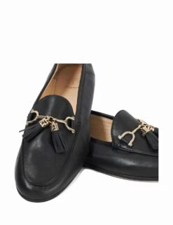 Dune London Leather Tassel Slip On Flat Loafers -Cyberjammies Store leather tassel slip on flat loafers 15