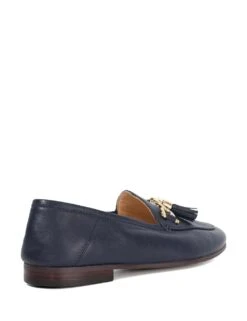 Dune London Leather Tassel Slip On Flat Loafers -Cyberjammies Store leather tassel slip on flat loafers 6