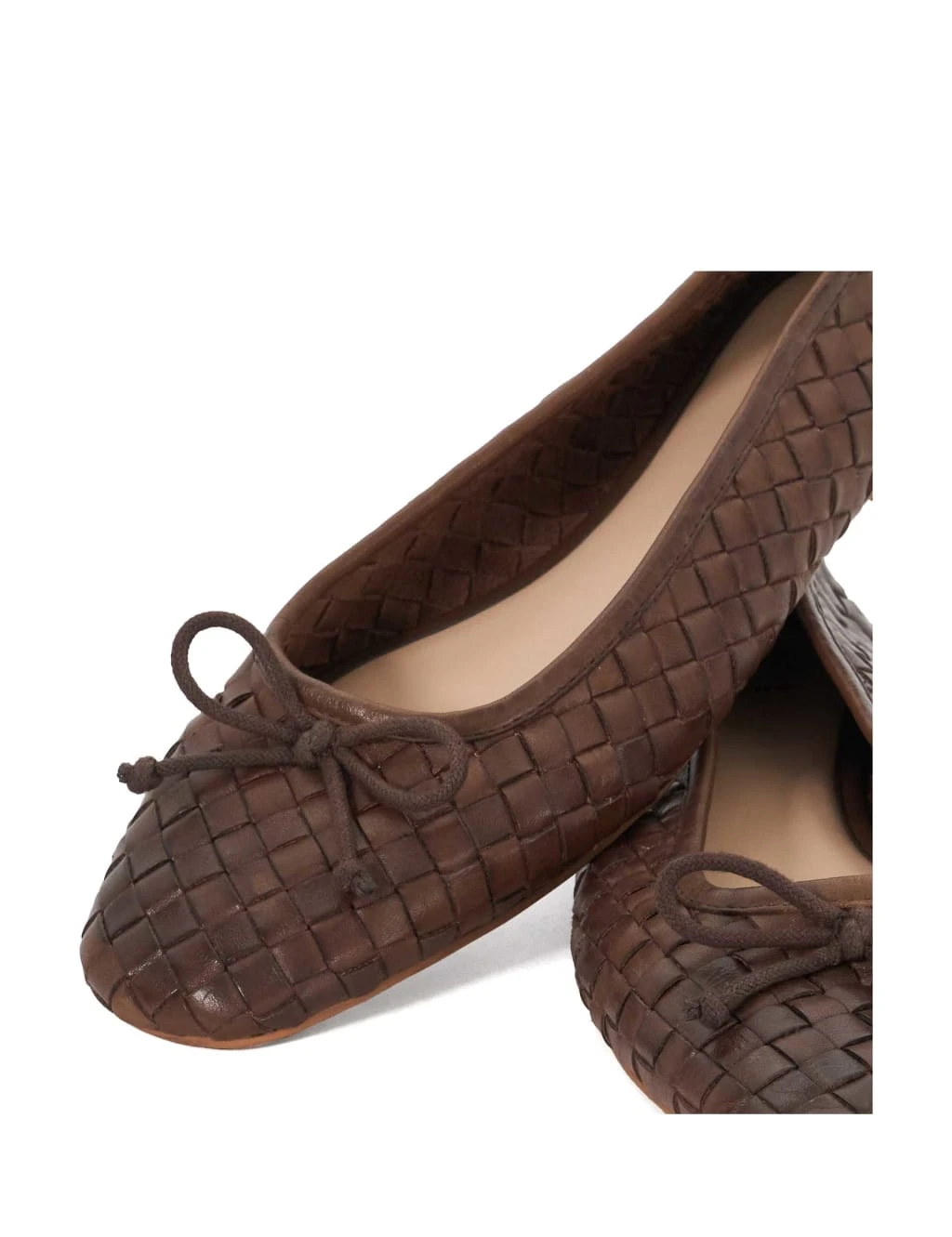 Dune London Leather Woven Ballet Pumps 12 Dune London Leather Woven Ballet Pumps - Image 12