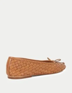 Dune London Leather Woven Ballet Pumps 37 Dune London Leather Woven Ballet Pumps -Cyberjammies Store leather woven ballet pumps 17