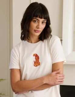 Leopard Desert Print Frill Hem Shortie Set -Cyberjammies Store leopard desert print frill hem shortie set 7