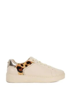 Dune London Leopard Print Lace-Up Flatform Trainers -Cyberjammies Store leopard print lace up flatform trainers 9