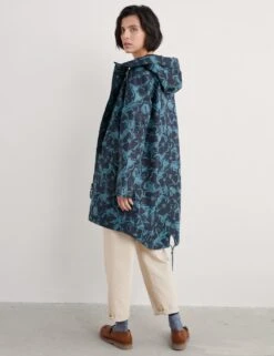 Linen Rich Floral Hooded Raincoat -Cyberjammies Store linen rich floral hooded raincoat 7