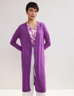 Linen Rich Longline Cardigan 35 Linen Rich Longline Cardigan -Cyberjammies Store linen rich longline cardigan 15