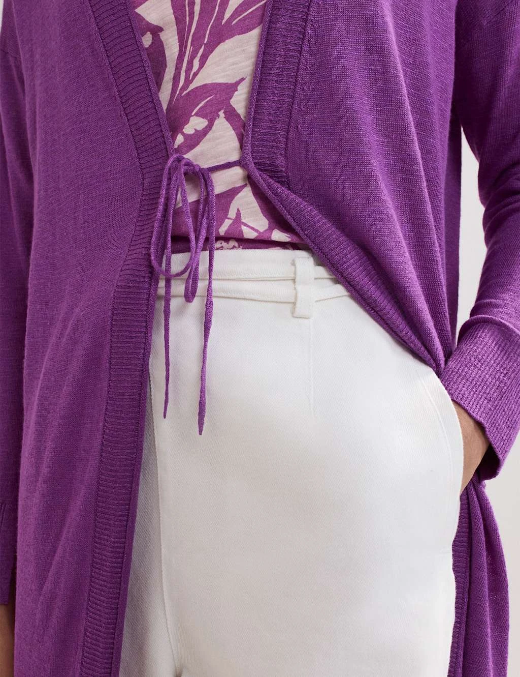 Linen Rich Longline Cardigan 18 Linen Rich Longline Cardigan - Image 18