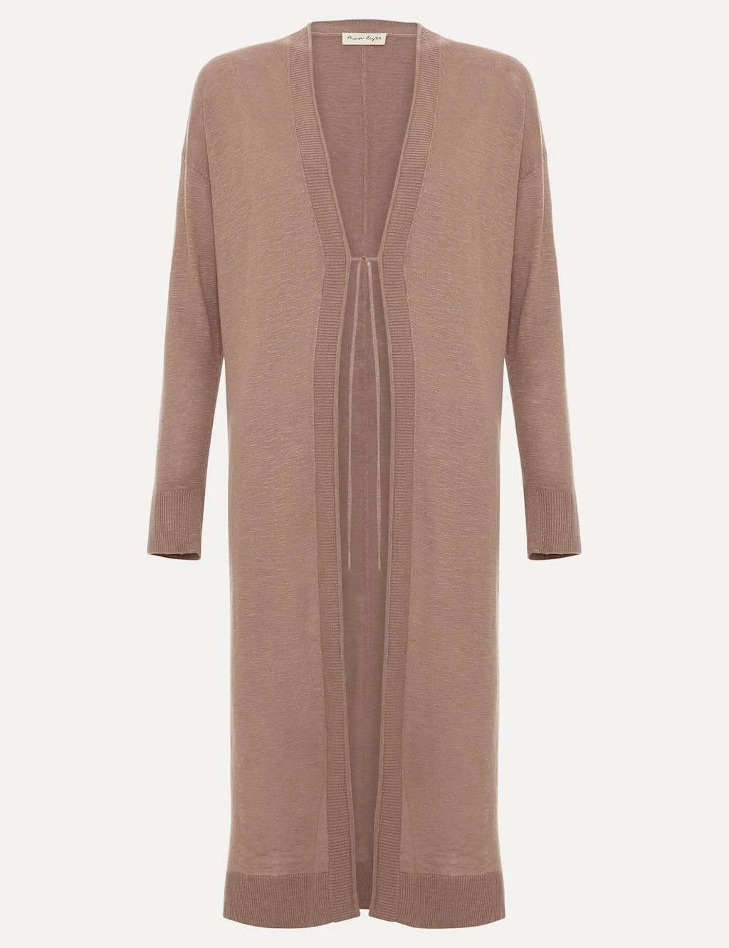 Linen Rich Longline Cardigan 8 Linen Rich Longline Cardigan - Image 8