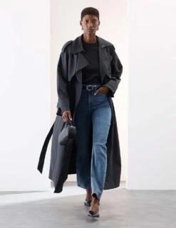 Lyocell™ Blend High Waisted Straight Leg Jeans -Cyberjammies Store lyocell blend high waisted straight leg jeans 10