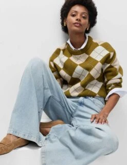 Lyocell™ Blend Wide Palazzo Leg Jeans -Cyberjammies Store lyocell blend wide leg jeans 10