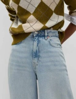 Lyocell™ Blend Wide Palazzo Leg Jeans -Cyberjammies Store lyocell blend wide leg jeans 8