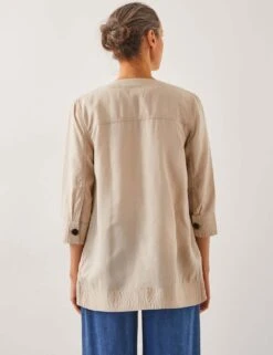 MONSOON Lyocell Rich Lightweight Collarless Jacket -Cyberjammies Store lyocell rich lightweight collarless jacket 7