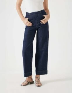 Marla High Waisted Straight Leg Cropped Jeans -Cyberjammies Store maria high waisted straight leg cropped jeans 2
