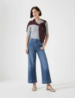 Marla High Waisted Straight Leg Cropped Jeans -Cyberjammies Store maria high waisted straight leg cropped jeans 7