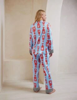 Maternity Satin Lobster Revere Pyjama Set 19 Maternity Satin Lobster Revere Pyjama Set -Cyberjammies Store maternity satin lobster revere pyjama set 9