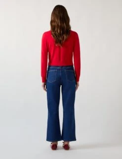 Merino Wool Blend Embroidered Lips Cardigan -Cyberjammies Store merino wool blend embroidered lips cardigan 6