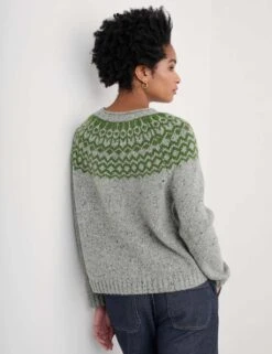 Merino Wool Rich Fair Isle Relaxed Jumper -Cyberjammies Store merino wool rich fair isle relaxed jumper 7